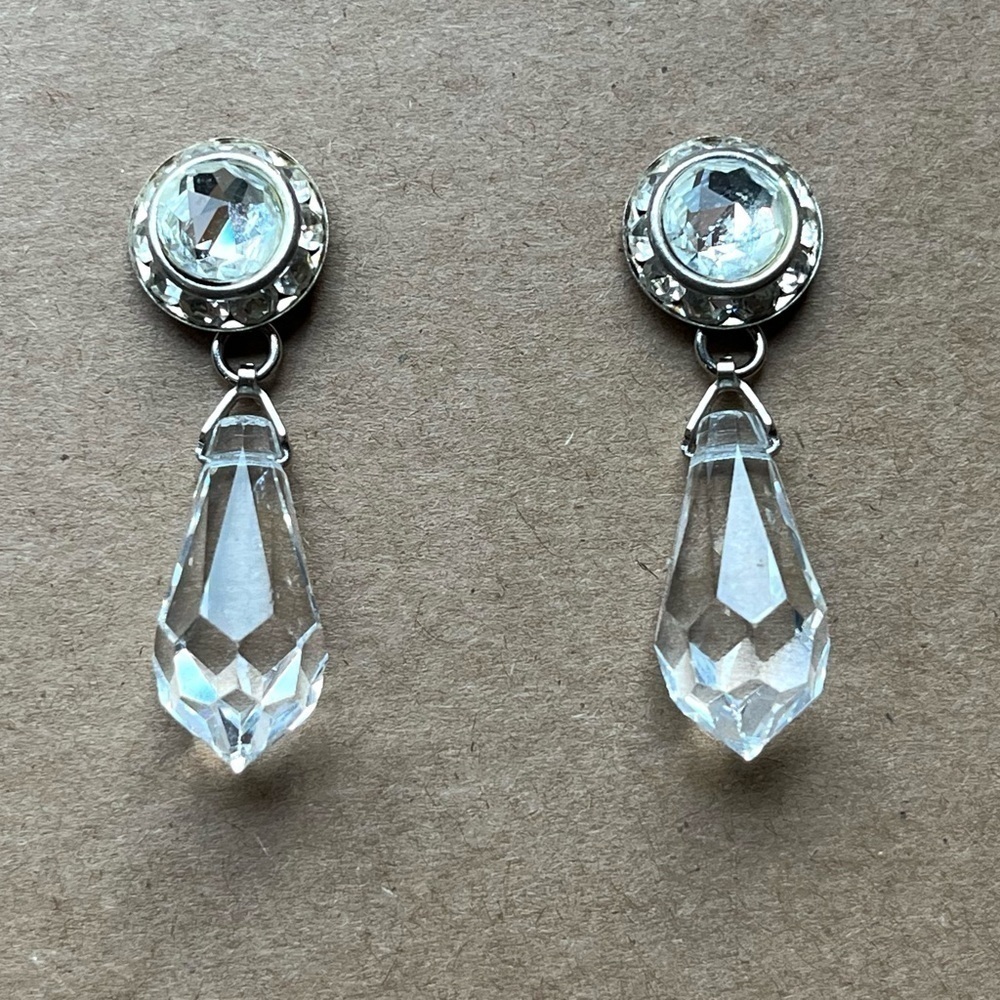 Crystal Icicle Drop Earrings